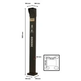 Schéma du support digicode pour barrière levante