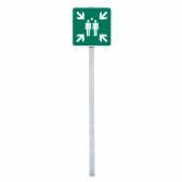 Vue générale du kit de Point de rassemblement 500 x L500 mm