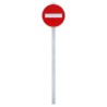 Vue générale du kit de panneau de Sens interdit B1 diam. 650 mm