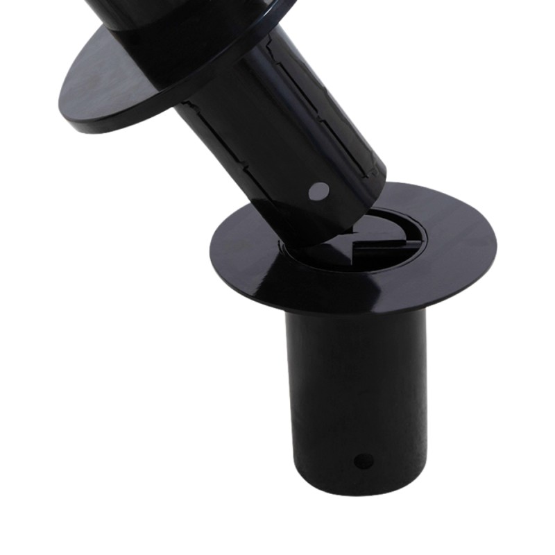 Potelet Acier Galvanis Noir Avec Kit D amovibilit Parkimat