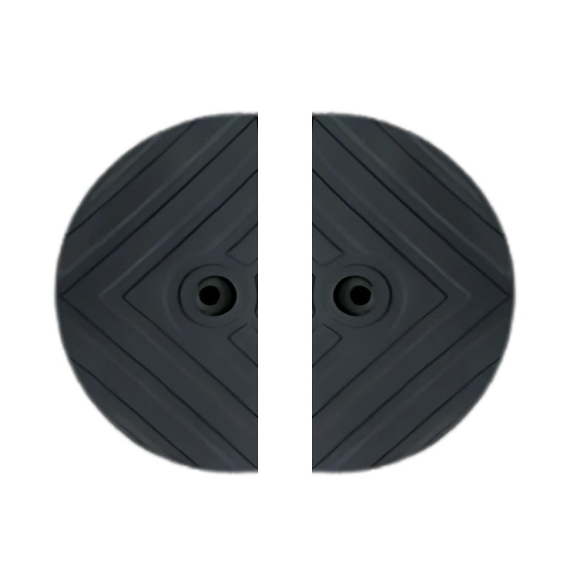 vue générale des extrémités de ralentisseur parking 1830 mm