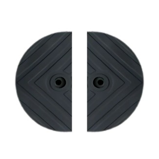 vue générale des extrémités de ralentisseur parking 1830 mm vue générale des extrémités de ralentisseur parking 1830 mm