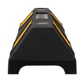 Butée de parking noir et jaune L550mm - vue de face