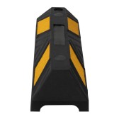 Butée de parking noir et jaune L550mm - vue du dessus