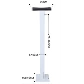 Schéma du support pour barrière levante