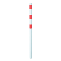 Poteau de protection rouge et blanc